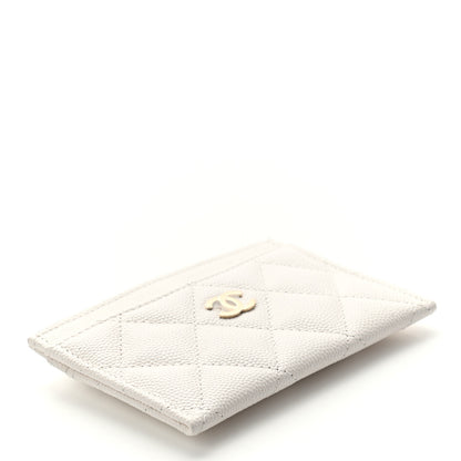 Chanel Caviar Quilted Card Holder White 4 of 8