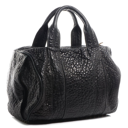 Alexander Wang Pebbled Lambskin Rocco Black Antique Brass Hardware 3 of 6