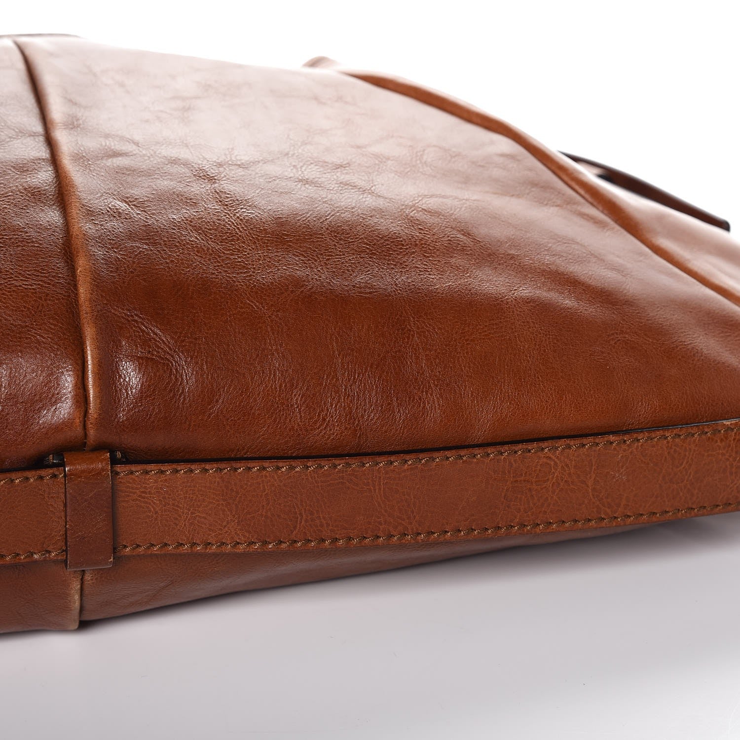 Saint Laurent Buffalo Large Mombasa Horn Hobo Brown 14 of 16