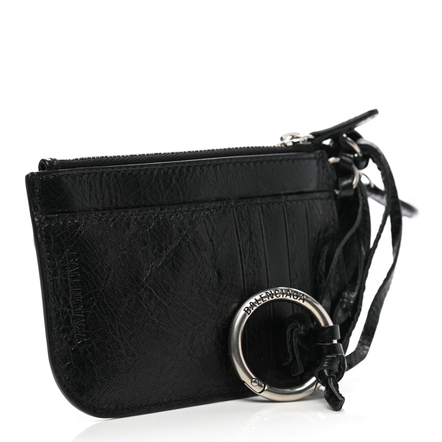 Balenciaga Agneau Le Cagole Clip On Card Mirror Black 3 of 11