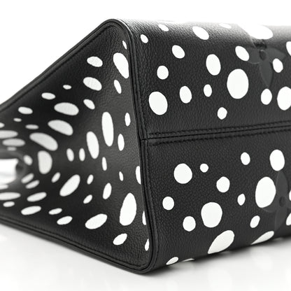 Louis Vuitton Monogram Kusama Dots Onthego MM Black White 9 of 10