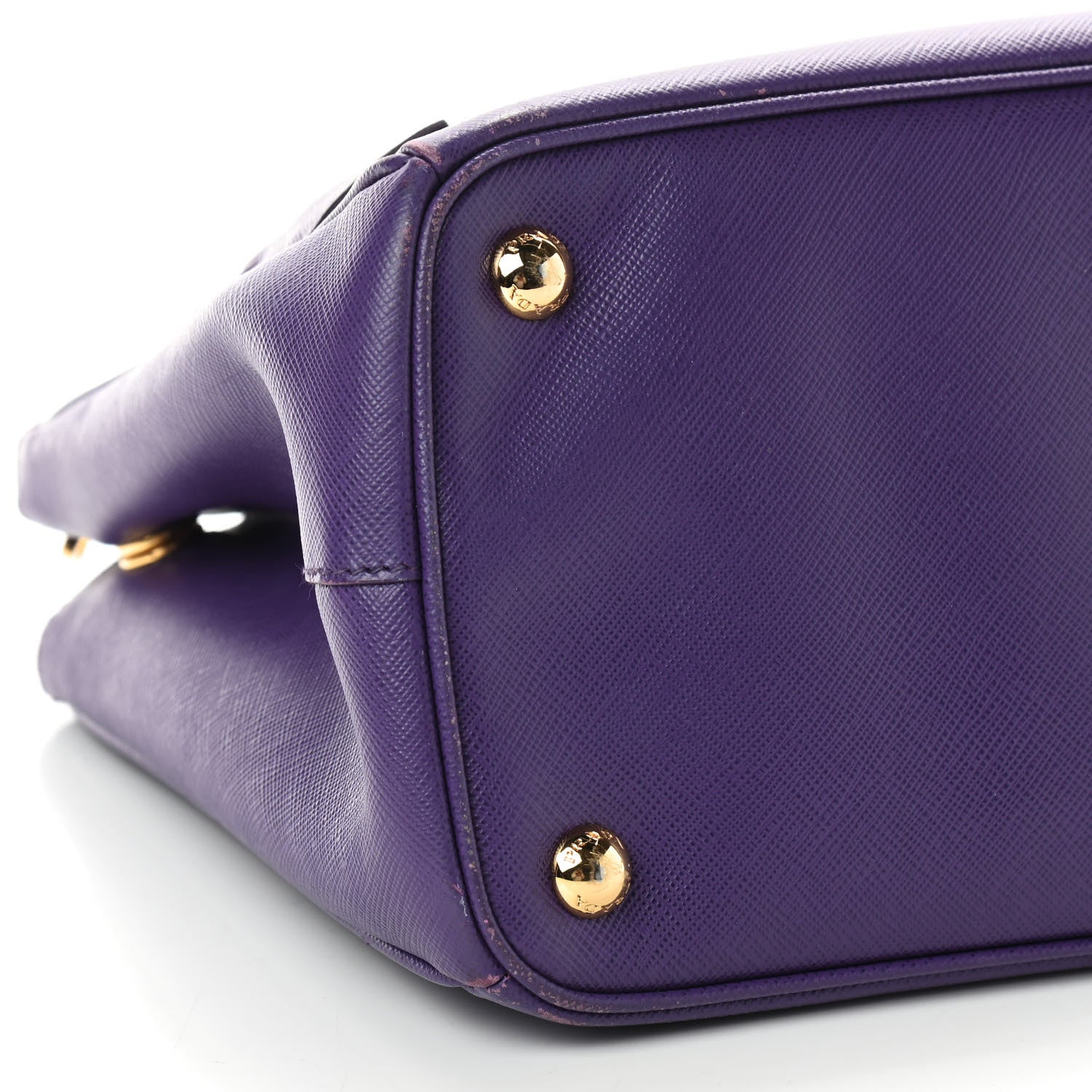 Prada Saffiano Small Galleria Double Zip Tote Viola 5 of 10