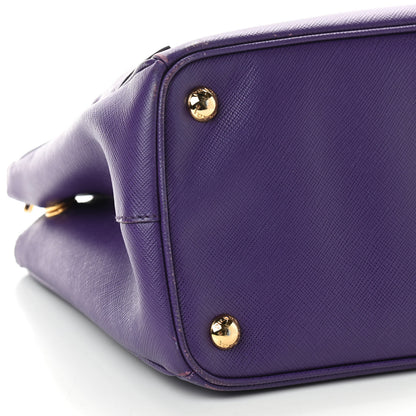 Prada Saffiano Small Galleria Double Zip Tote Viola 5 of 10