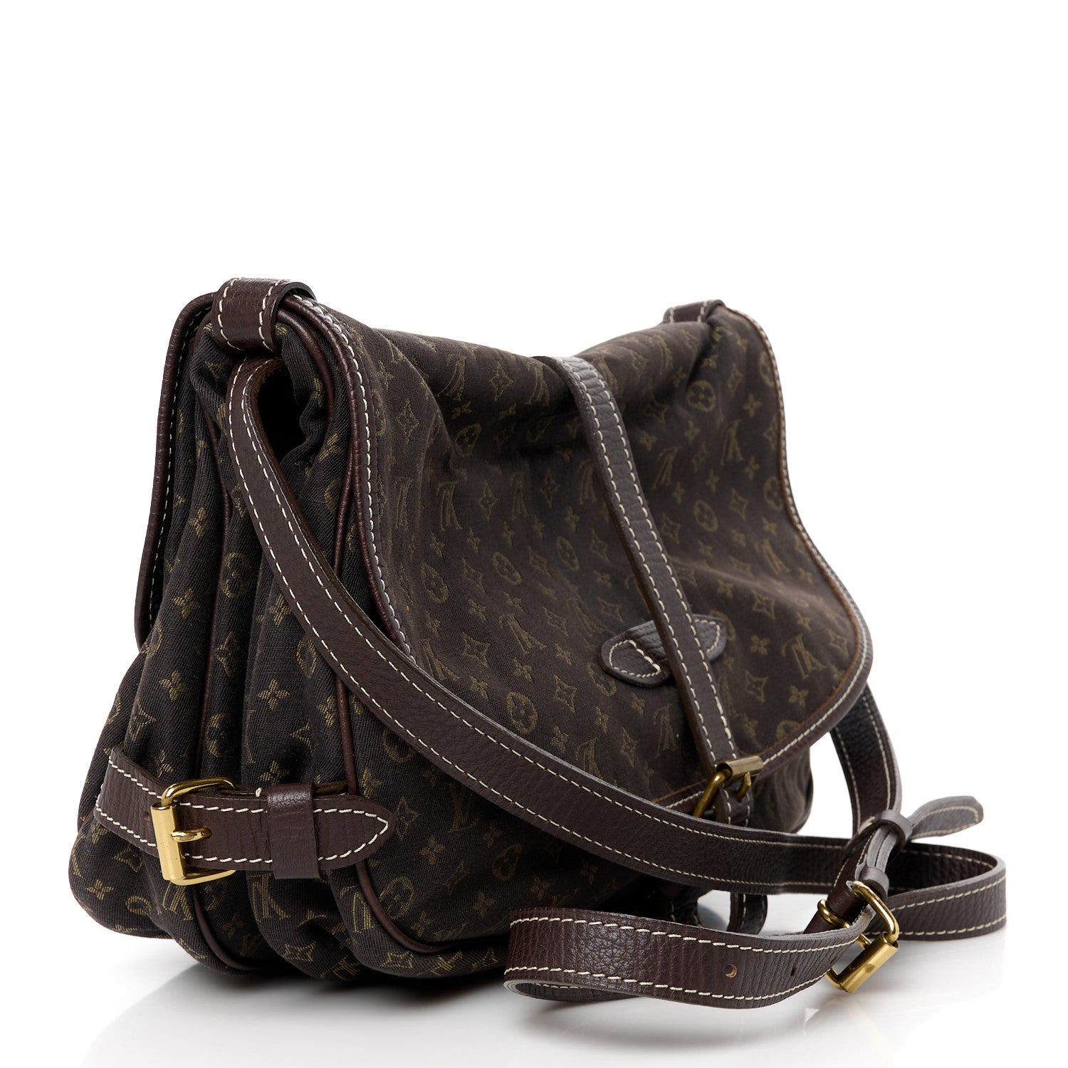 Louis Vuitton Monogram Mini Lin Saumur Ebene 3 of 11
