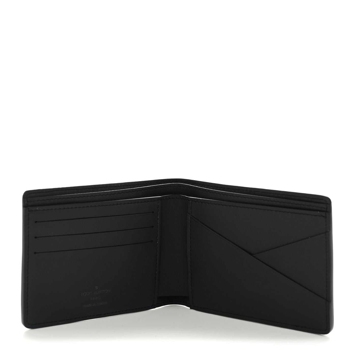 Grained Calfskin Aerogram Multiple Wallet Black