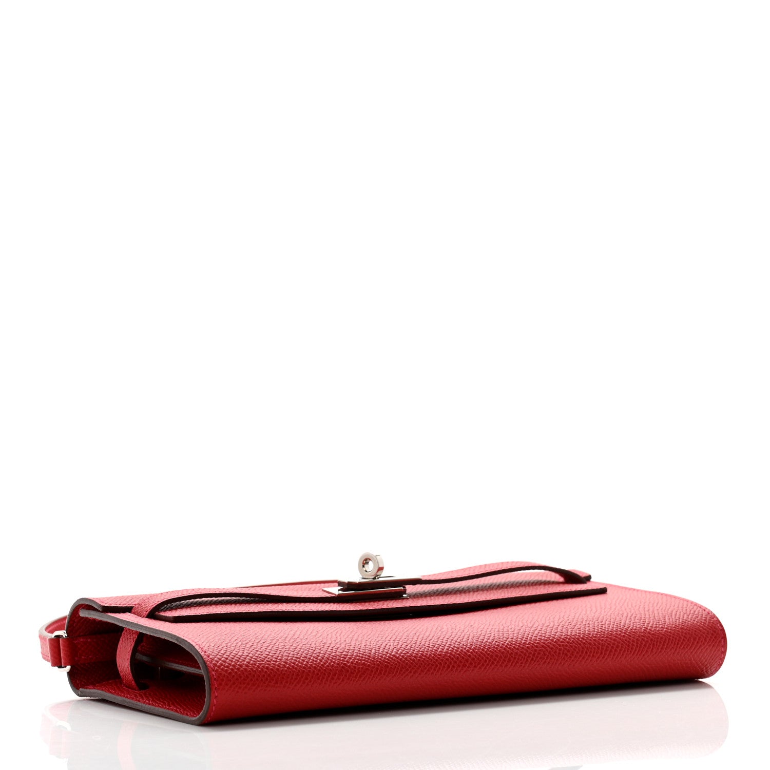 Hermes Epsom Kelly Wallet To Go Rouge Casaque 4 of 11