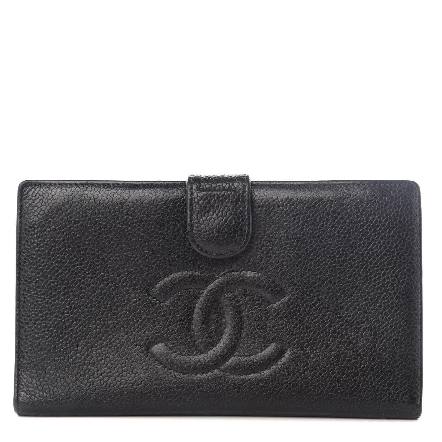 Chanel Caviar Timeless CC French Wallet Black 1 of 10