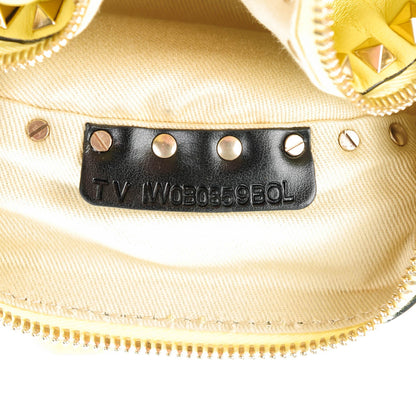 Valentino Garavani Calfskin Mini Rockstud Backpack Light Yellow 7 of 7