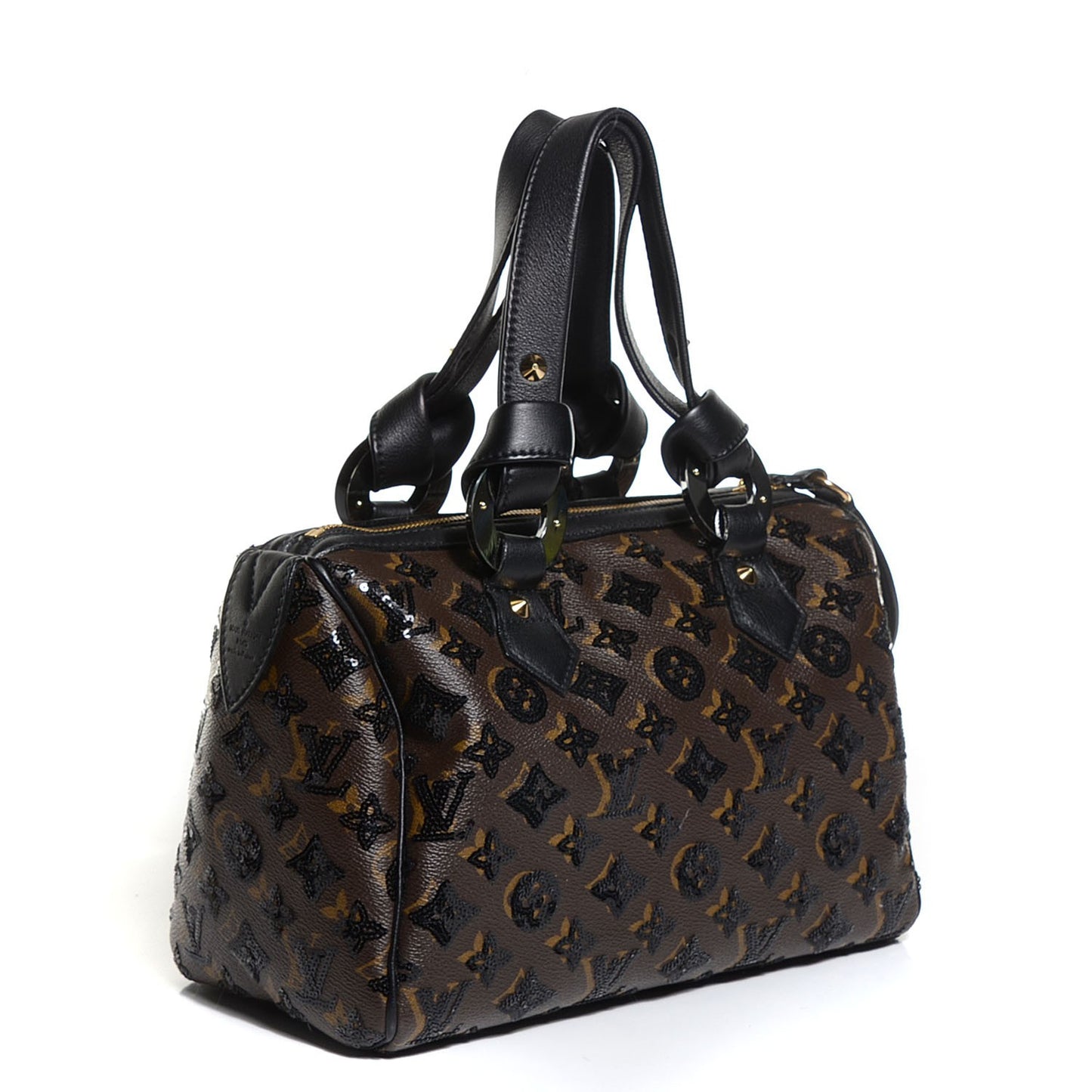 Monogram Sequins Eclipse Speedy 28 Black
