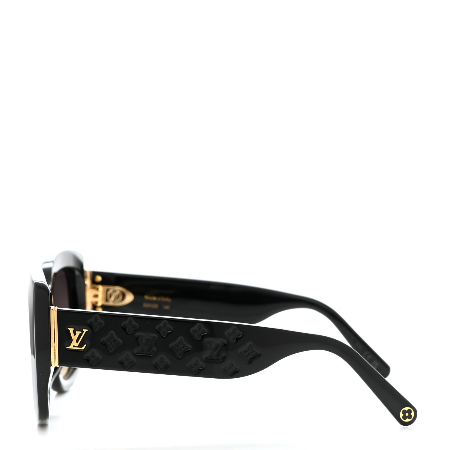 Louis Vuitton Acetate LV Empreinte Square Sunglasses Z1611E Black 3 of 7