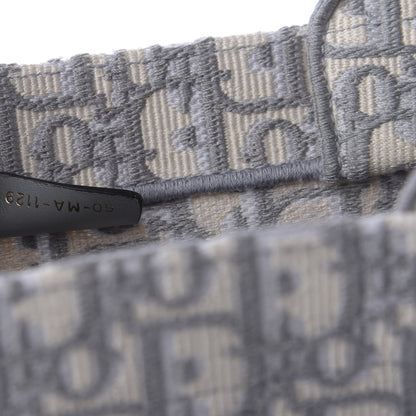 Christian Dior Oblique Medium Book Tote Grey 9 of 10