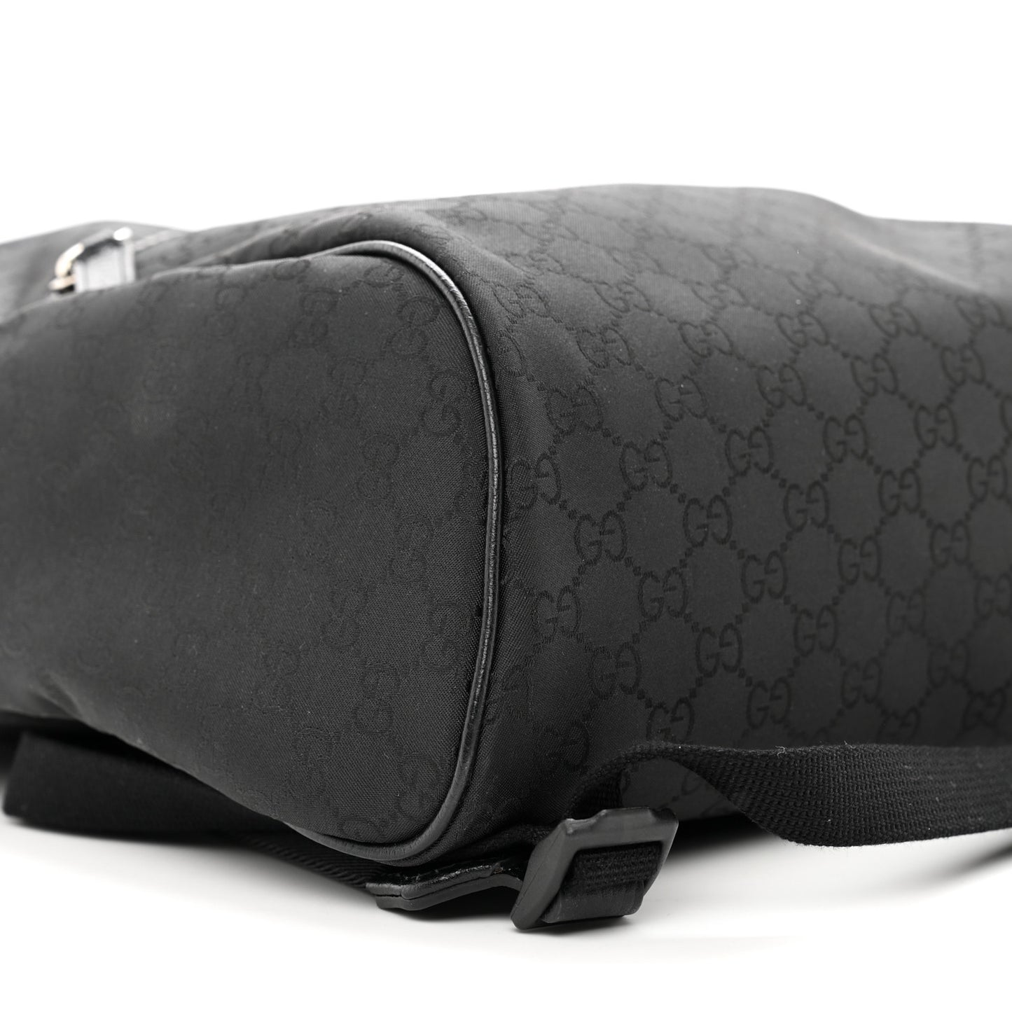Nylon Monogram Slim Backpack Black
