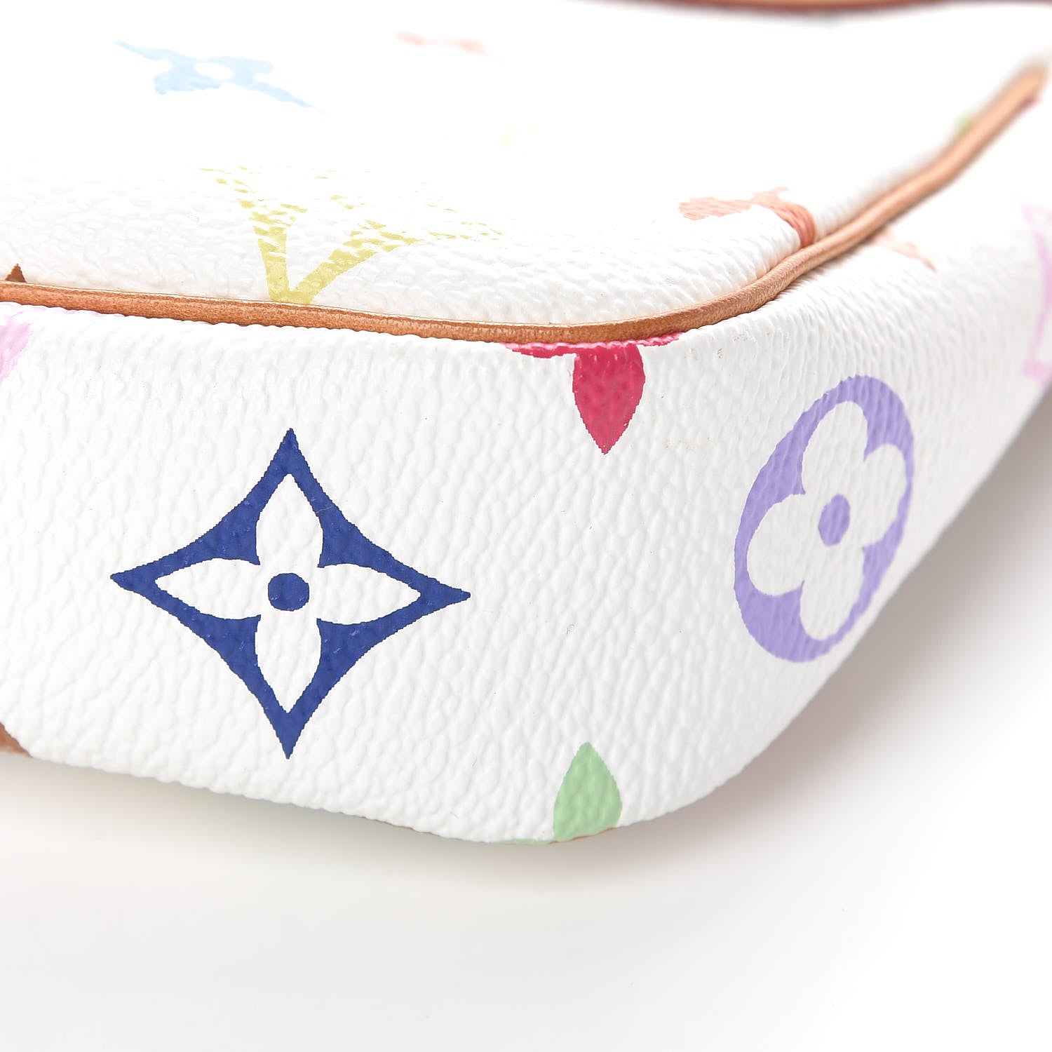 Louis Vuitton Monogram Multicolor Pochette Accessories White 10 of 10