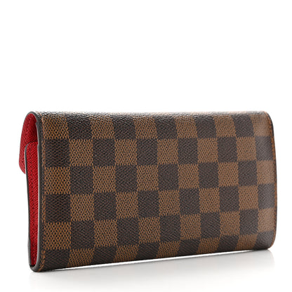 Louis Vuitton Damier Ebene Josephine Wallet Red 3 of 12