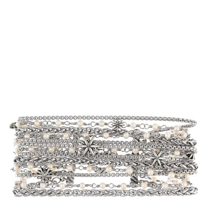 David Yurman Sterling Silver Pearl Starburst Multi-Row Bracelet 1 of 4