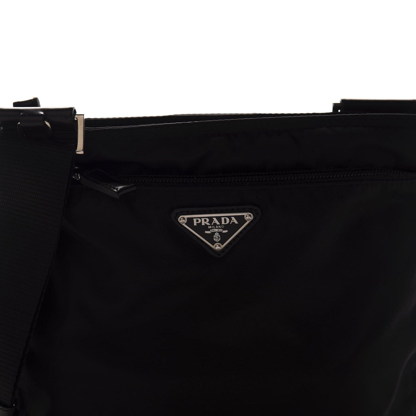 Tessuto Nylon Messenger Bag Black