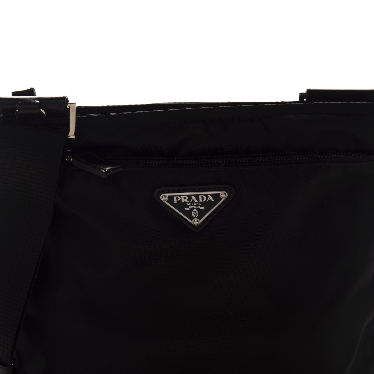 Prada Tessuto Nylon Messenger Bag Black 11 of 11