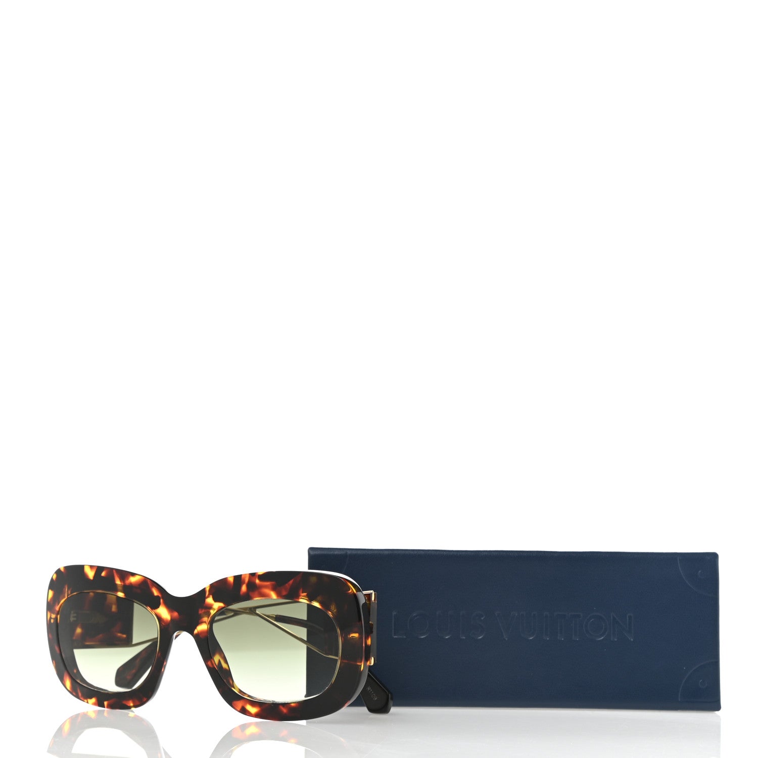 Louis Vuitton Arizona Dream Square Sunglasses Z1286E Tortoise 9 of 9