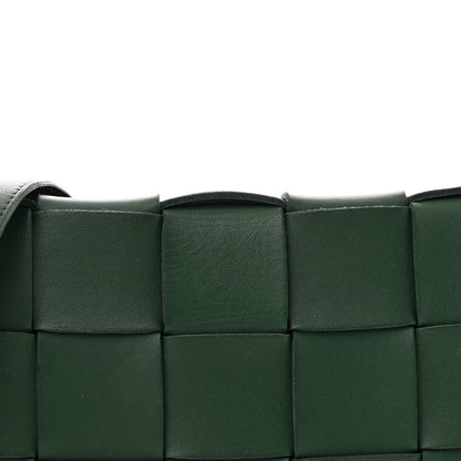 Bottega Veneta Lambskin Maxi Intrecciato Cassette Crossbody Bag Raintree 8 of 13