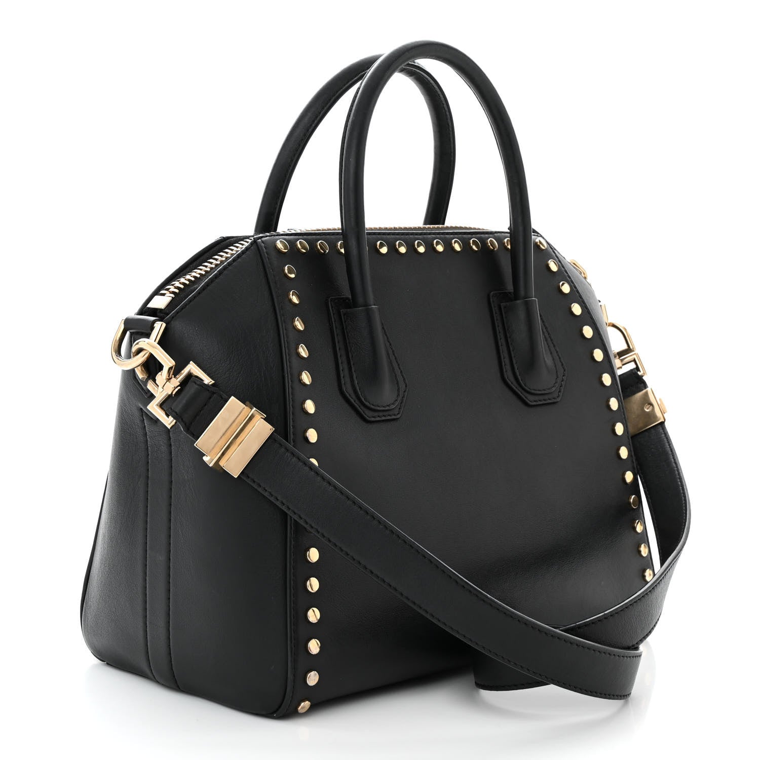 Givenchy Smooth Calfskin Small Studded Antigona Black 3 of 12