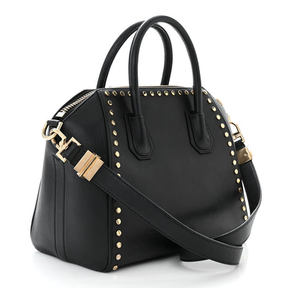 Givenchy Smooth Calfskin Small Studded Antigona Black 3 of 12