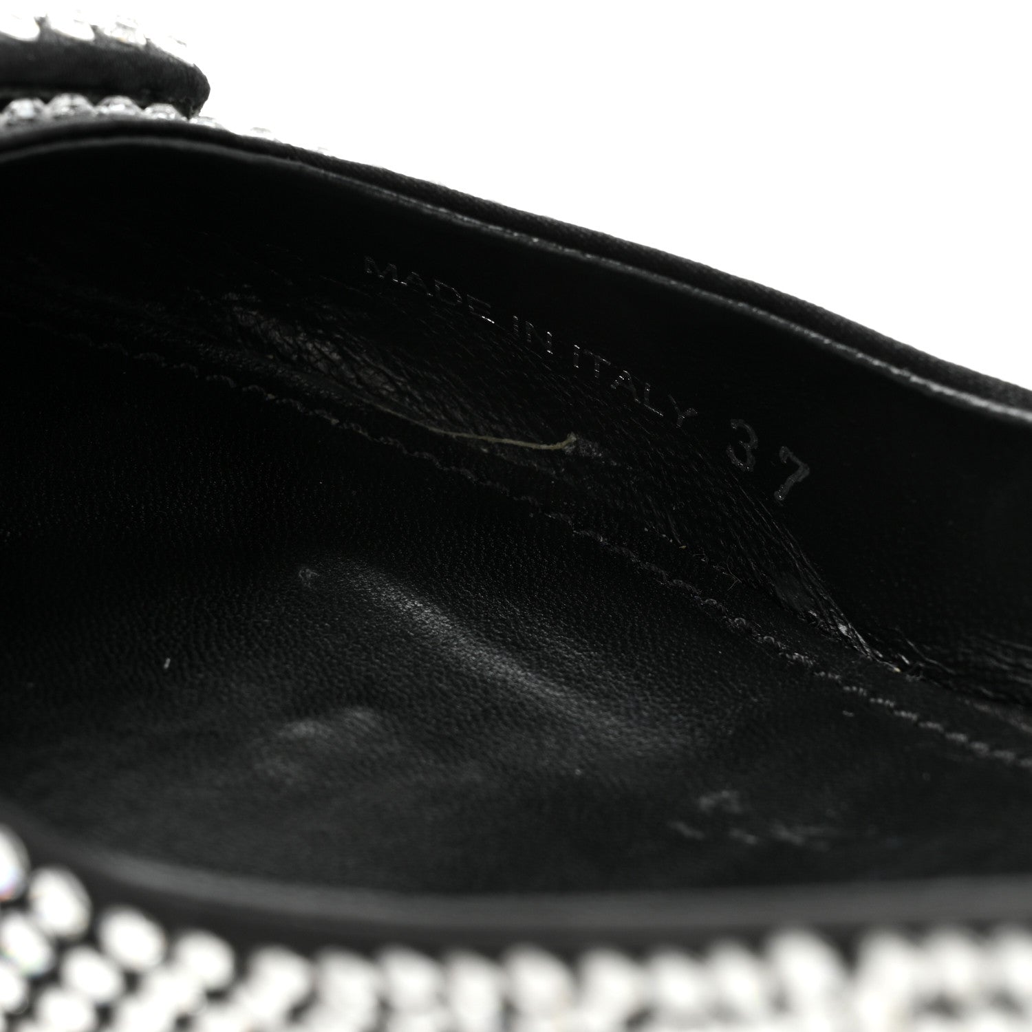 Prada Satin Crystal Logo 45mm Slingback Pumps 37 Cristal 11 of 12