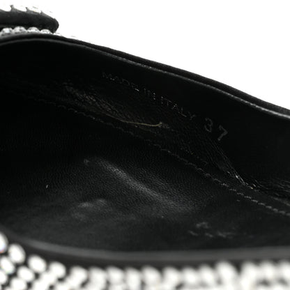 Prada Satin Crystal Logo 45mm Slingback Pumps 37 Cristal 11 of 12
