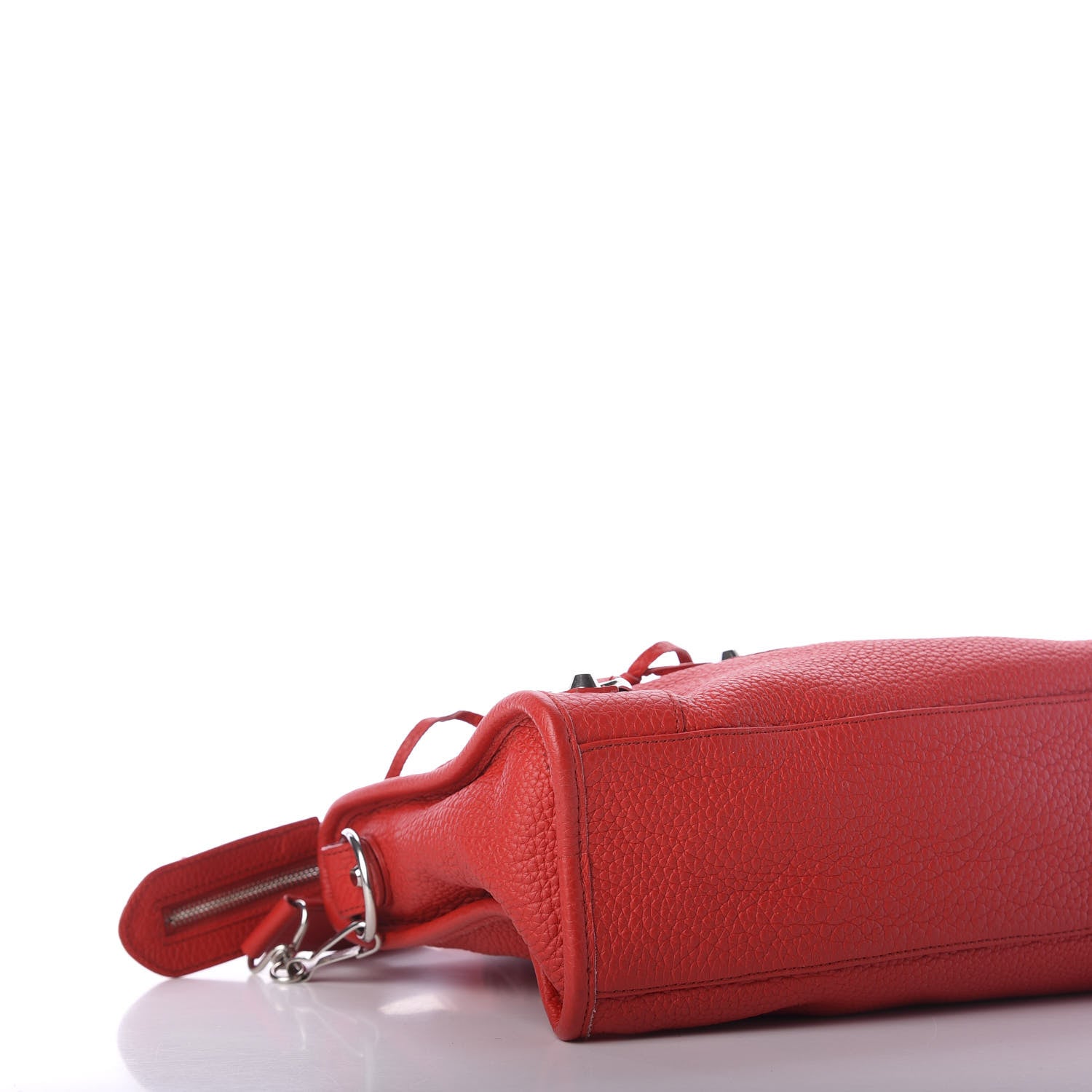 Balenciaga Vibrato Calfskin Classic Silver Hardware S City Rouge Cerise 8 of 13