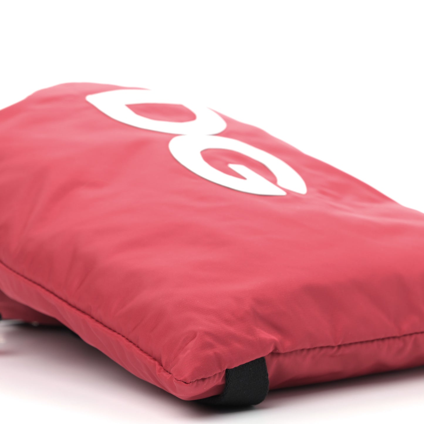 Nylon DG Drawstring Backpack Red White