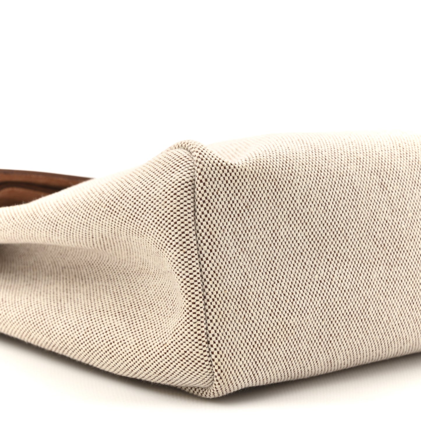 Toile Vache Calfskin Herbag 30 PM Havane