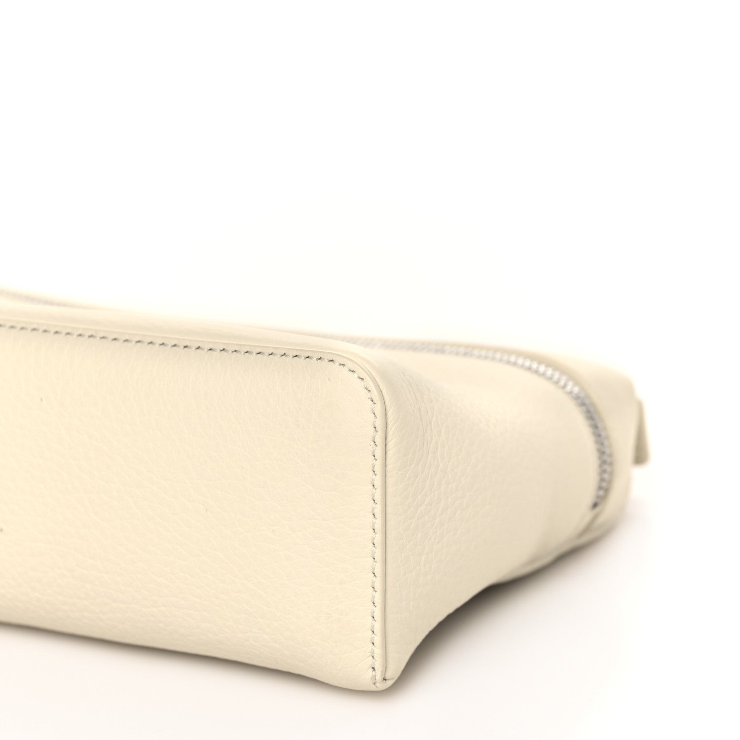 Loro Piana Grained Calfskin L19 Extra Pocket Pouch Whisper White 9 of 10
