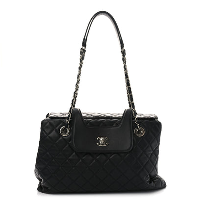 Chanel Lambskin Quilted By 3 Shopping Tote Black 1 of 10