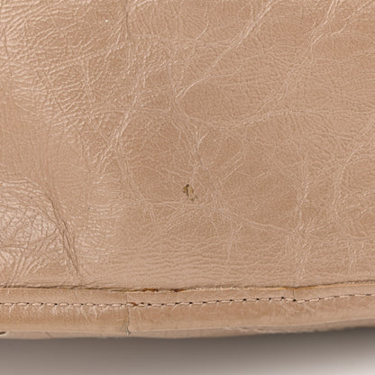 Saint Laurent Crinkled Calfskin Matelasse Monogram Large Niki Chain Satchel Light Taupe 17 of 19