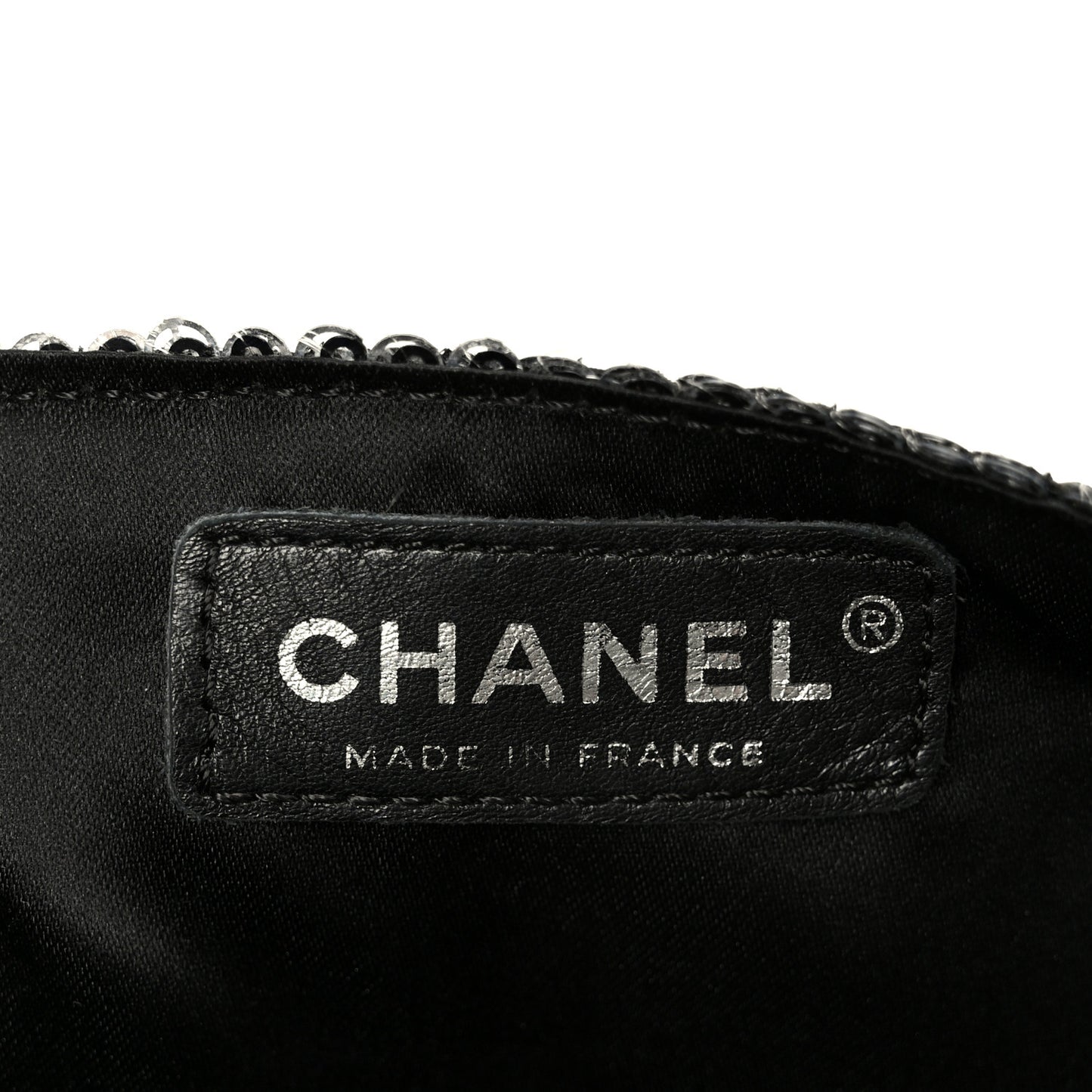 Sequin East West Flap Dark Silver