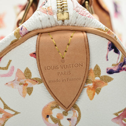 Louis Vuitton Watercolor Aquarelle Speedy 35 White 5 of 6