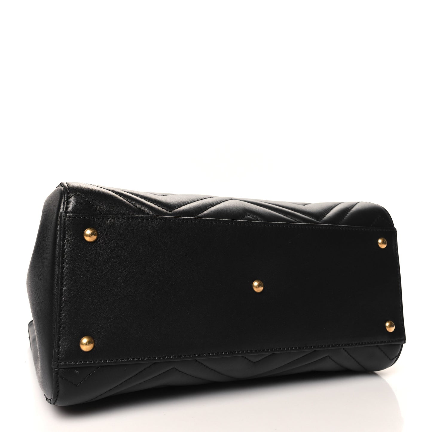 Calfskin Matelasse Small GG Marmont Tote Black