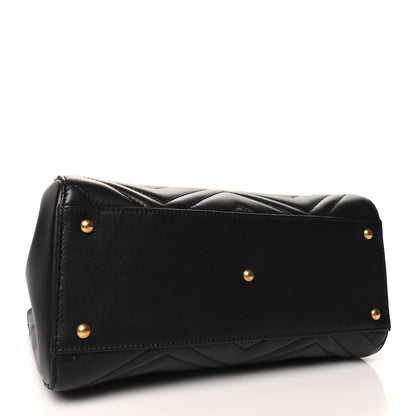 Gucci Calfskin Matelasse Small GG Marmont Tote Black 4 of 11