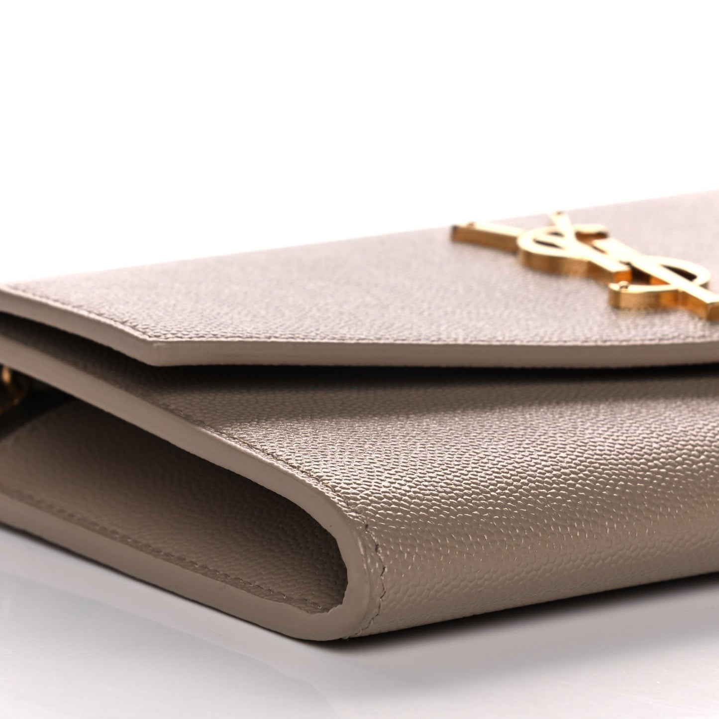 Grain De Poudre Monogram Uptown Chain Wallet Dark Beige