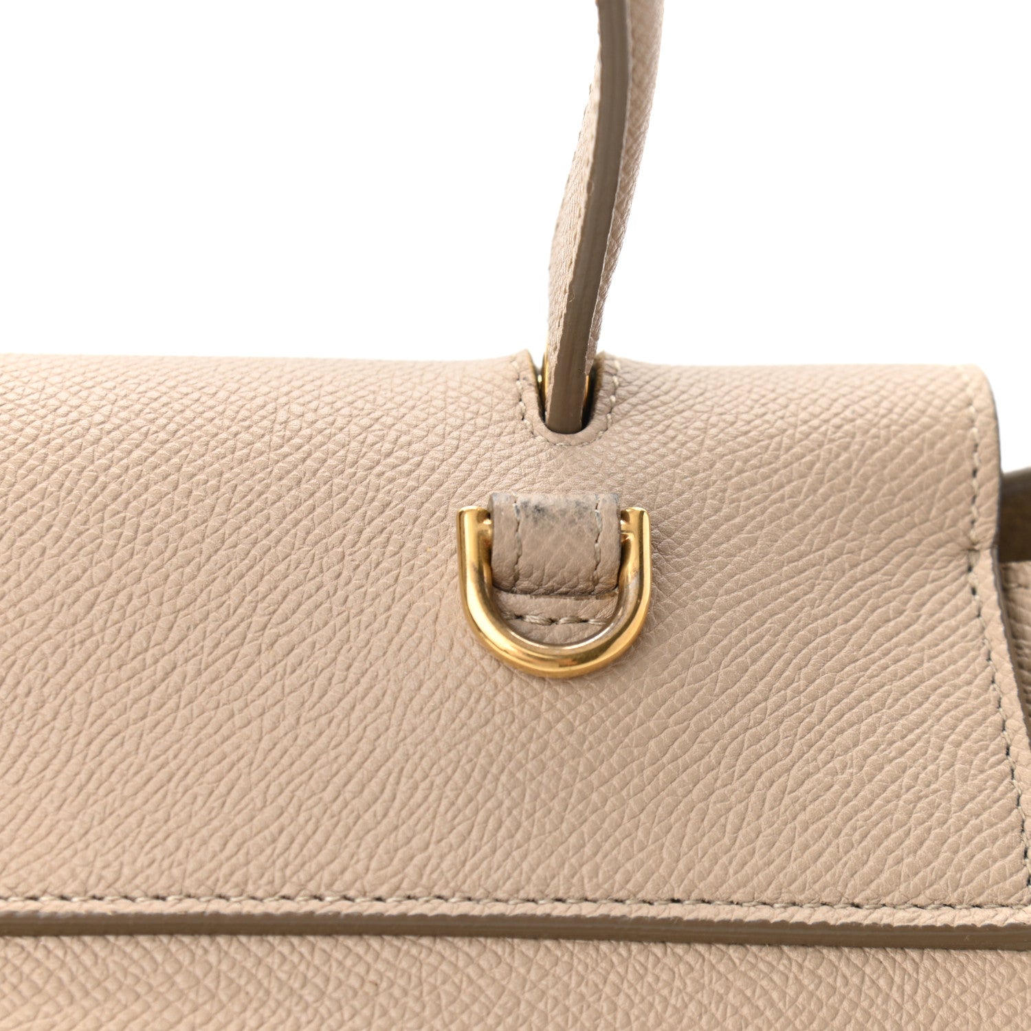 Celine Grained Calfskin Mini Belt Bag Light Taupe 10 of 14