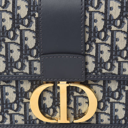 Christian Dior Oblique 30 Montaigne Flap Bag Blue 7 of 11