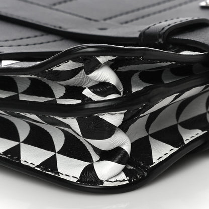 Proenza Schouler Triangle Print Calfskin PS1 Pochette Clutch Black White 9 of 11