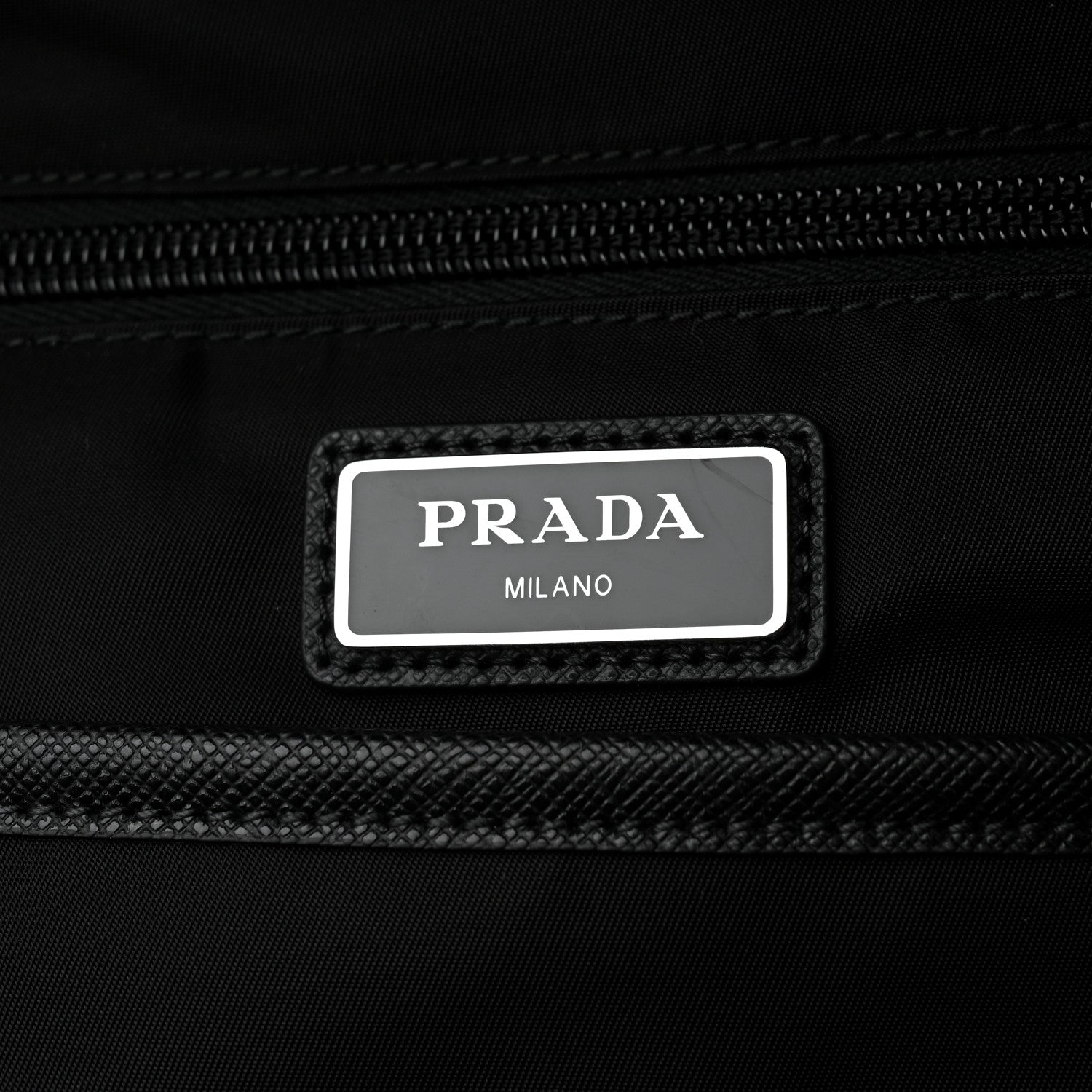 Prada Nylon Tessuto Saffiano Backpack Black 6 of 11