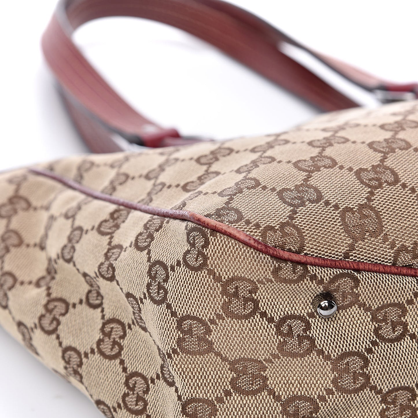 Monogram Medium Tote Red