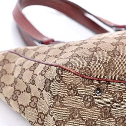Gucci Monogram Medium Tote Red 9 of 13