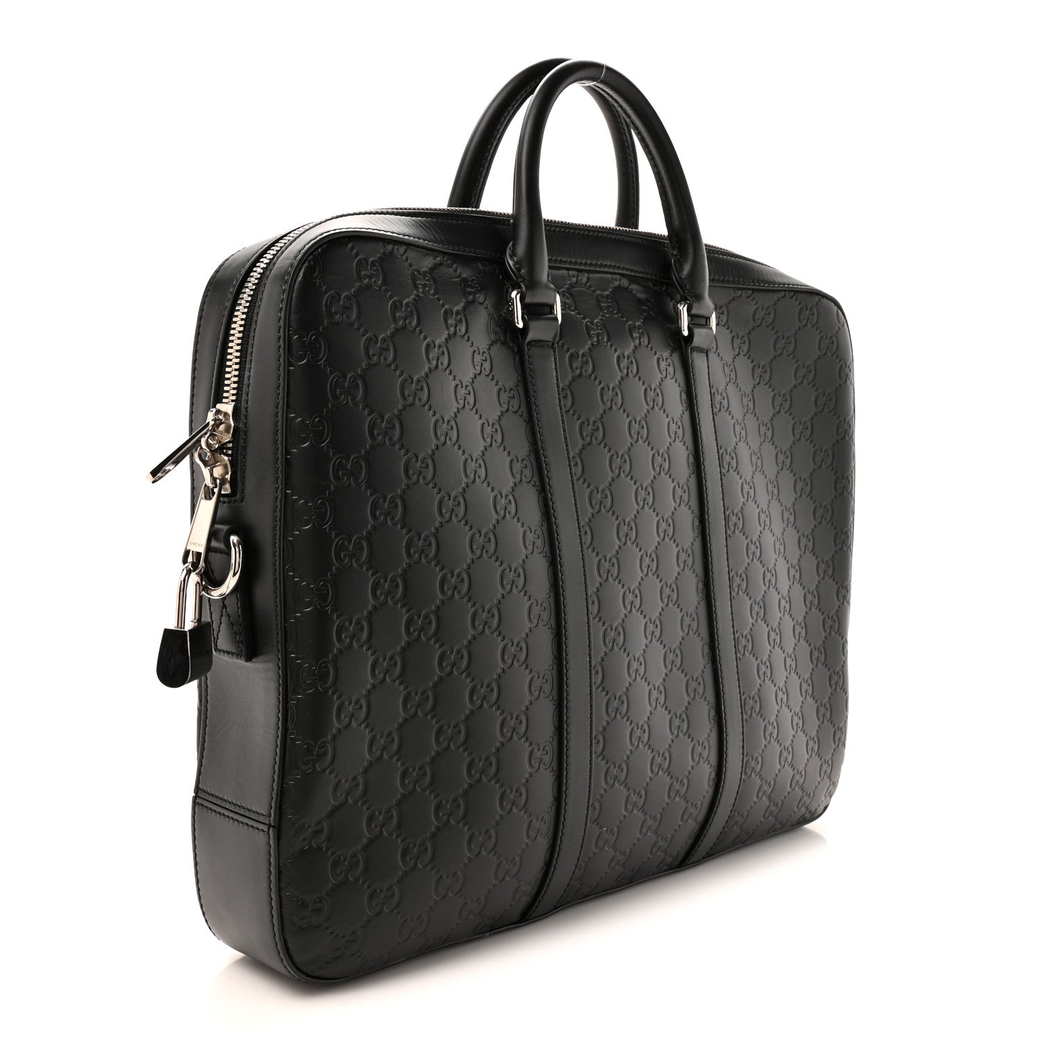 Gucci Guccissima Signature Eden Briefcase Black 3 of 13