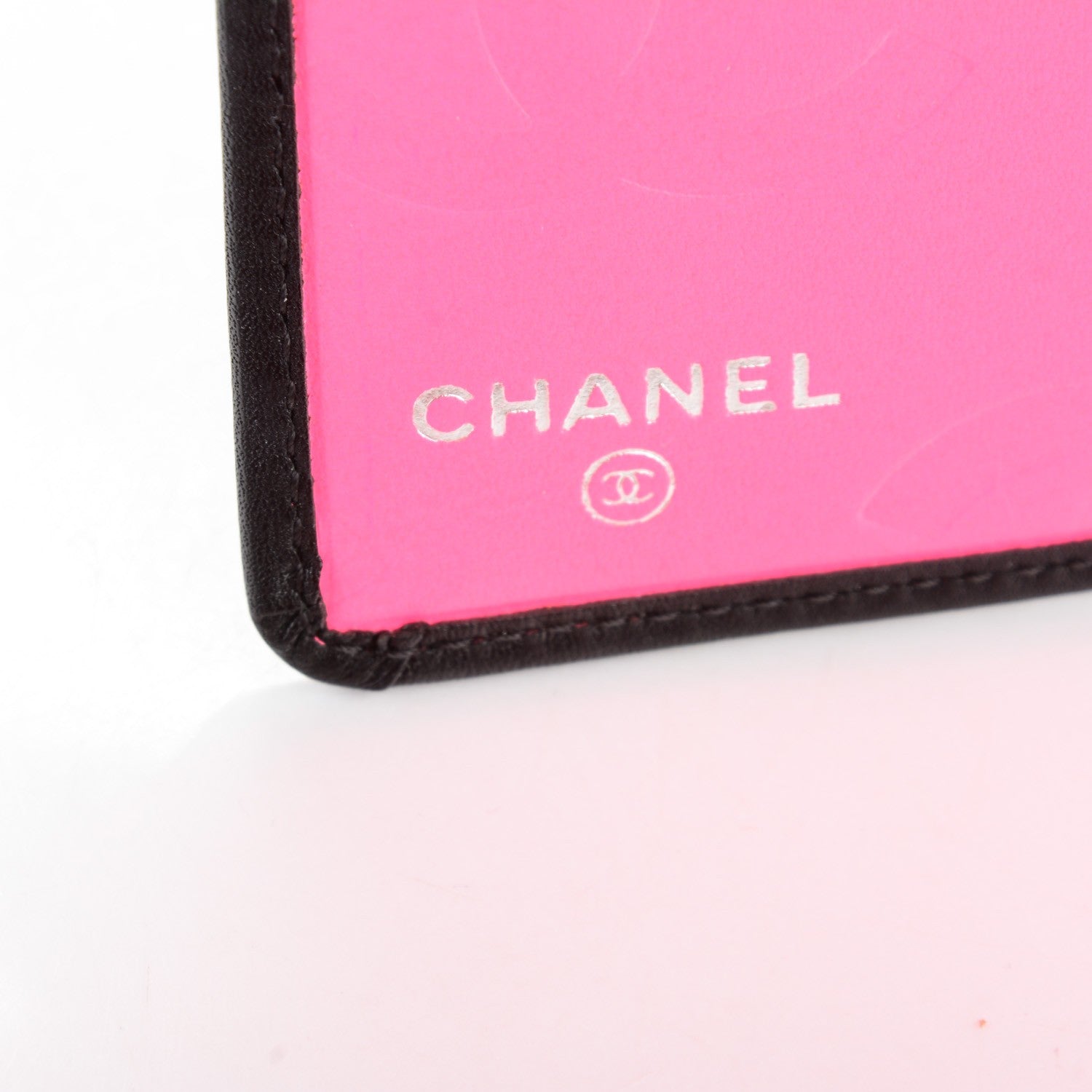 Chanel Calfskin Quilted Cambon Yen Wallet Black White 6 of 8