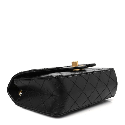 Chanel Aged Calfskin Quilted 2.55 Reissue Mini Flap Black 4 of 11
