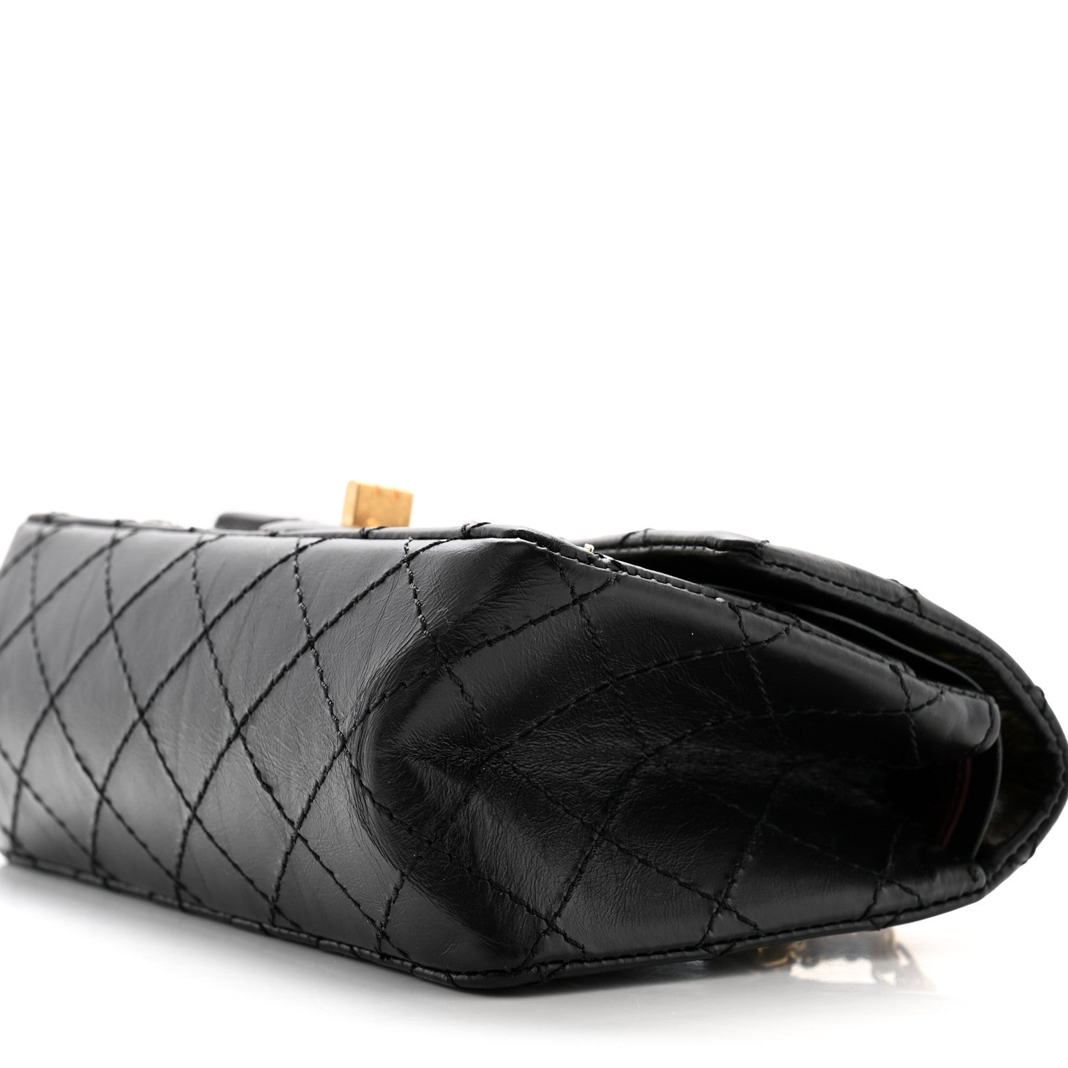 Chanel Aged Calfskin Lucky Charms 2.55 Reissue 224 Flap Black 10 of 11