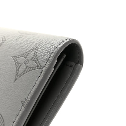 Louis Vuitton Calfskin Monogram Shadow Brazza Wallet Anthracite Gray 8 of 9