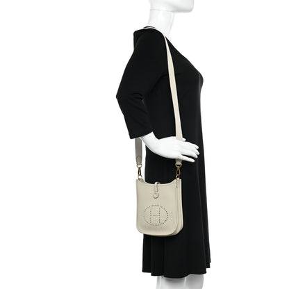 Hermes Taurillon Clemence Amazone Evelyne TPM Nata Craie 2 of 10